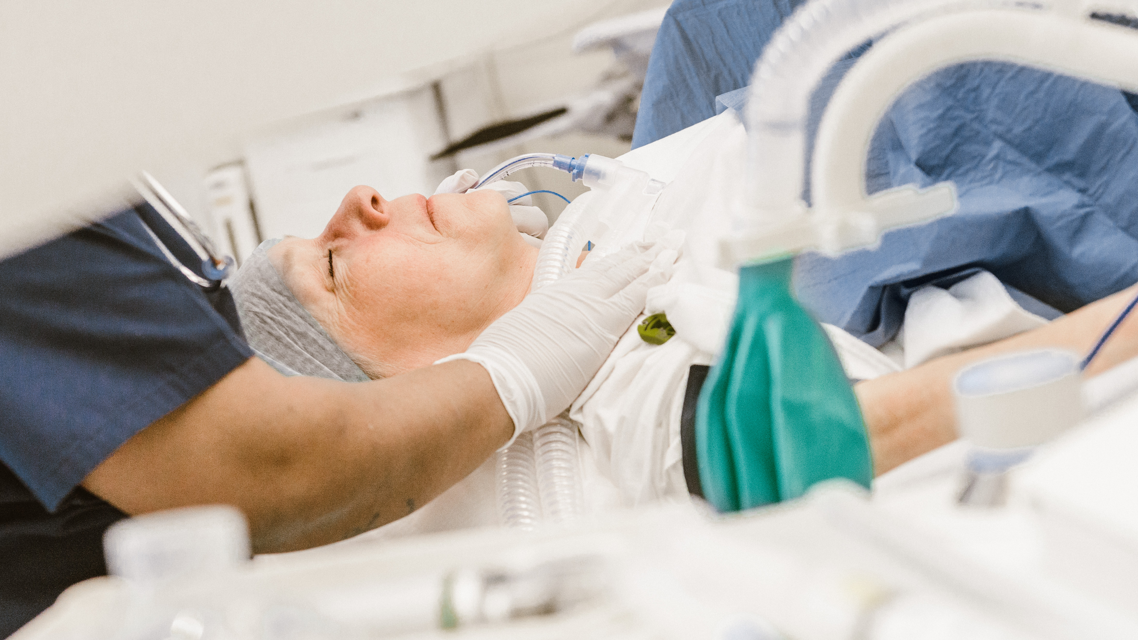 Patient under anesthesia