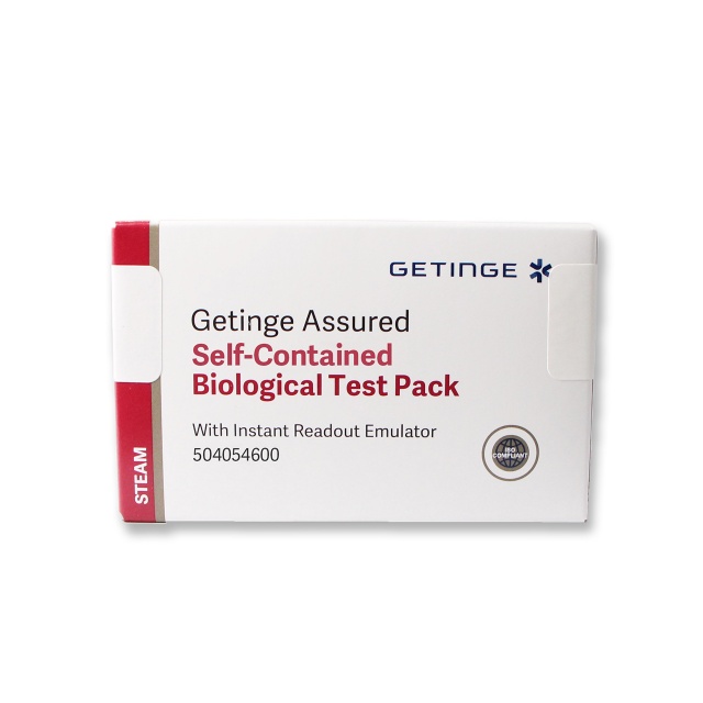 Getinge Assured Self-Contained Biological Test Pack is a PCD for pre-vacuum steam sterilizers