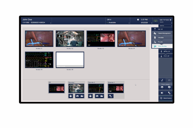 Tegris OR integration solution routing monitor